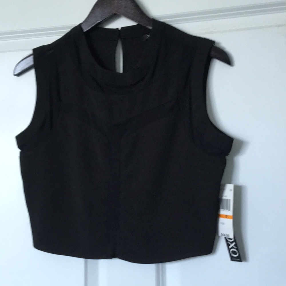 NWT Black Crop top